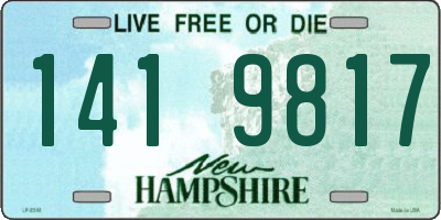 NH license plate 1419817