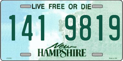 NH license plate 1419819