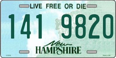 NH license plate 1419820