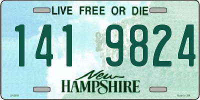 NH license plate 1419824