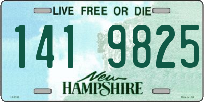 NH license plate 1419825