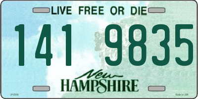 NH license plate 1419835