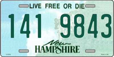 NH license plate 1419843