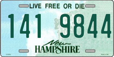 NH license plate 1419844