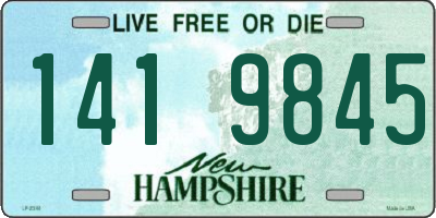 NH license plate 1419845
