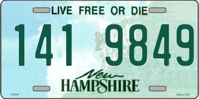 NH license plate 1419849