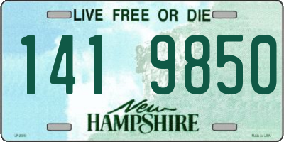 NH license plate 1419850