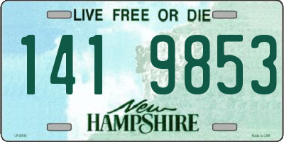 NH license plate 1419853