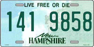NH license plate 1419858