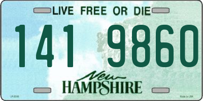 NH license plate 1419860
