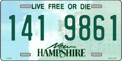 NH license plate 1419861