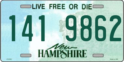 NH license plate 1419862