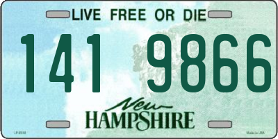 NH license plate 1419866