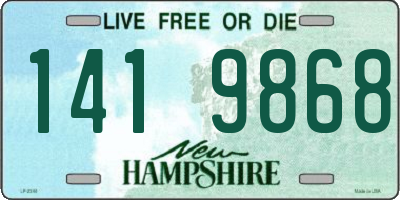 NH license plate 1419868