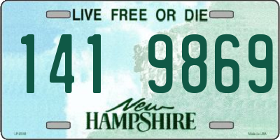 NH license plate 1419869