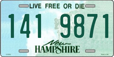 NH license plate 1419871