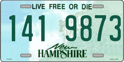 NH license plate 1419873