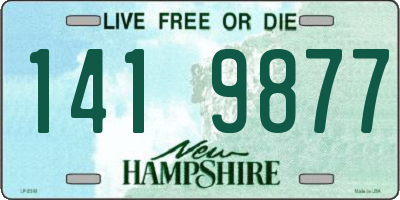 NH license plate 1419877
