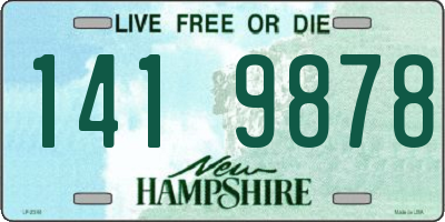 NH license plate 1419878