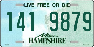 NH license plate 1419879