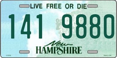 NH license plate 1419880