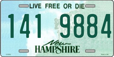 NH license plate 1419884