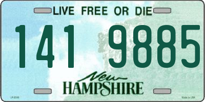 NH license plate 1419885