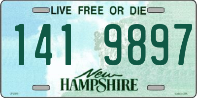 NH license plate 1419897