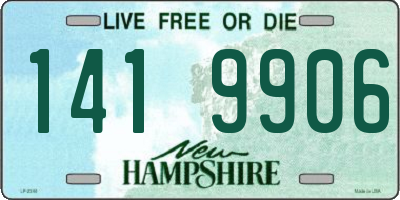 NH license plate 1419906