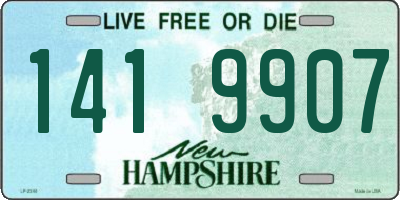 NH license plate 1419907