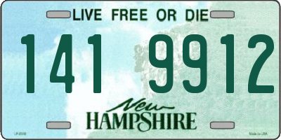 NH license plate 1419912
