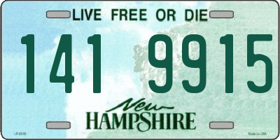 NH license plate 1419915