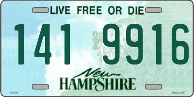 NH license plate 1419916