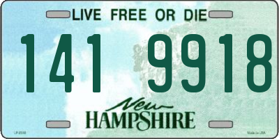 NH license plate 1419918