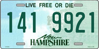 NH license plate 1419921