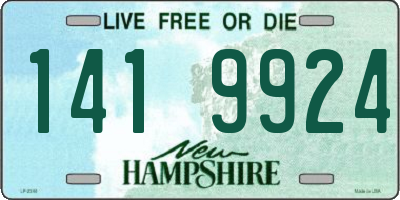 NH license plate 1419924