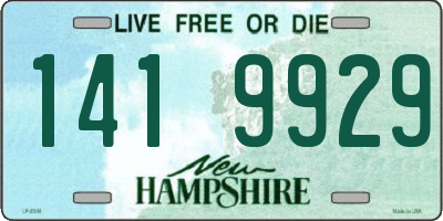 NH license plate 1419929