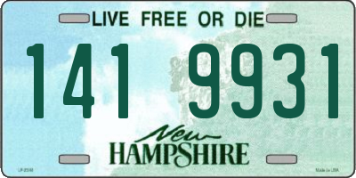 NH license plate 1419931