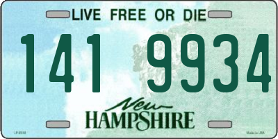 NH license plate 1419934
