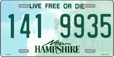 NH license plate 1419935