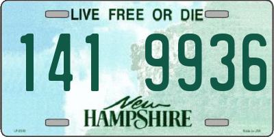 NH license plate 1419936
