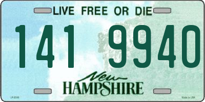 NH license plate 1419940