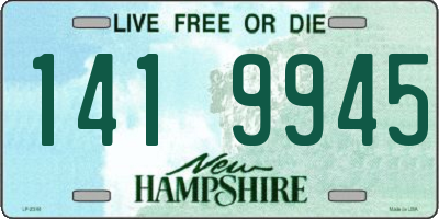NH license plate 1419945