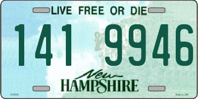 NH license plate 1419946