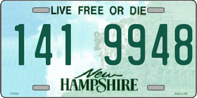 NH license plate 1419948