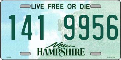 NH license plate 1419956