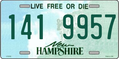 NH license plate 1419957