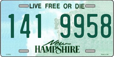 NH license plate 1419958