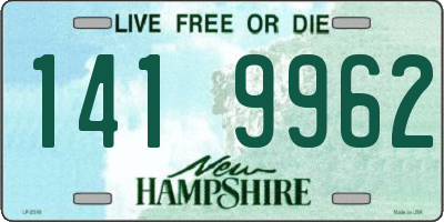 NH license plate 1419962