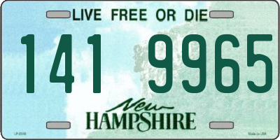 NH license plate 1419965